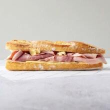 Jambon Baguette with Salted Butter and Gruyere
